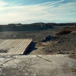 Dust from the exposed Salton Sea lakebed, shown above, is blown into nearby communities and contributes to poor air quality. (Photo courtesy of Liam O'Fallon)